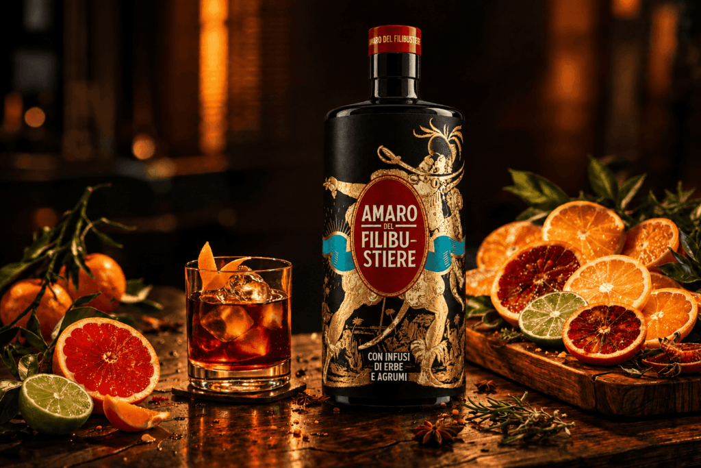Amaro del Filibustiere con capsula nuova